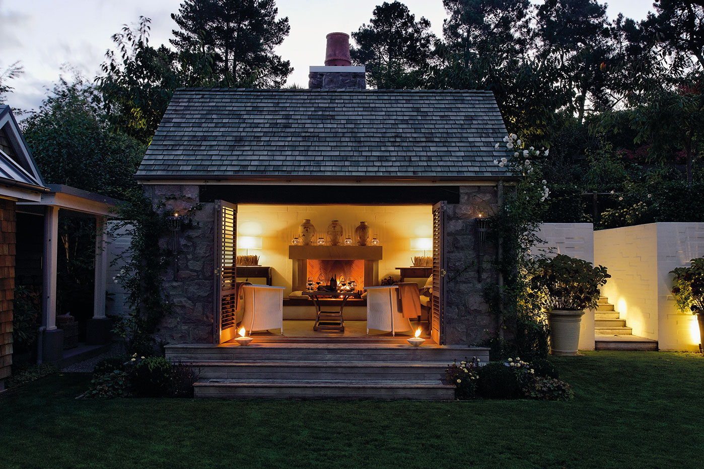 Huka Lodge, Taupo. Landscape design by Suzanne Turley Landscapes