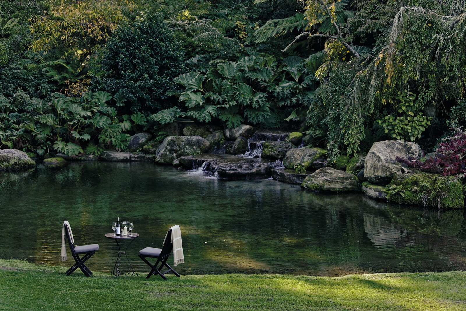 Huka Lodge, Taupo. Landscape design by Suzanne Turley Landscapes