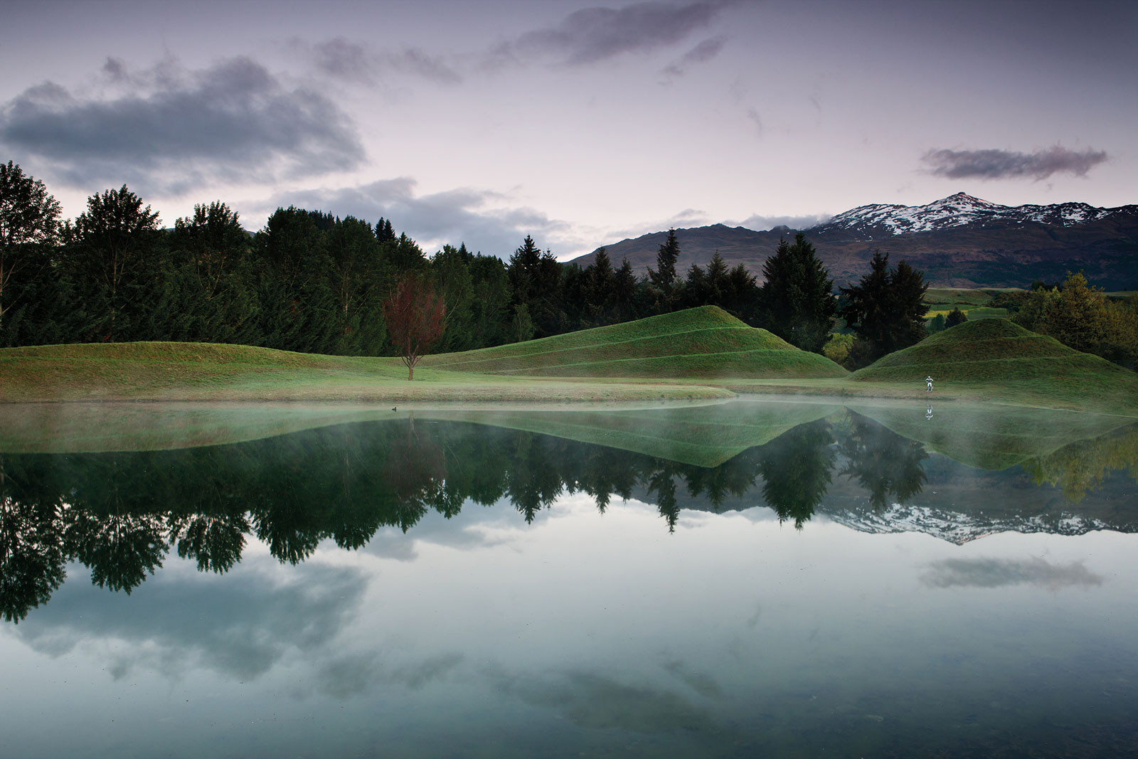 Swan Lake, Queenstown. Landscape design by Suzanne Turley Landscapes
