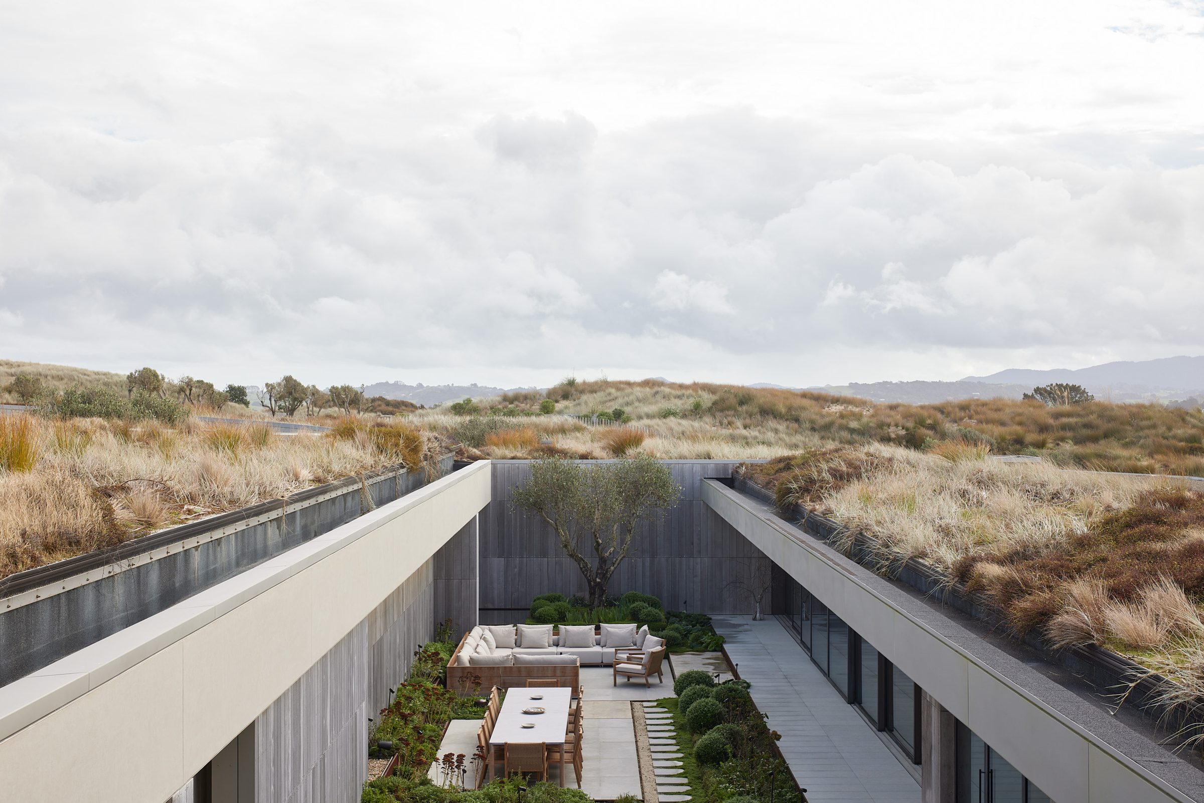 Coastal Home, Tara Iti. Landscape design by Suzanne Turley Landscapes