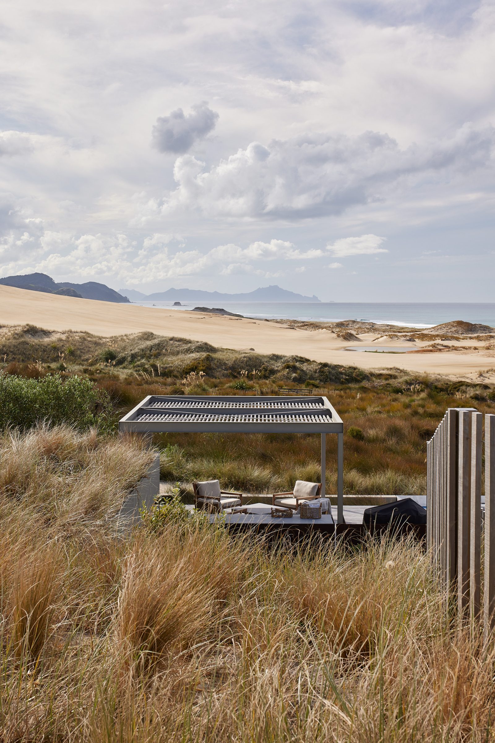 Coastal Home, Tara Iti. Landscape design by Suzanne Turley Landscapes