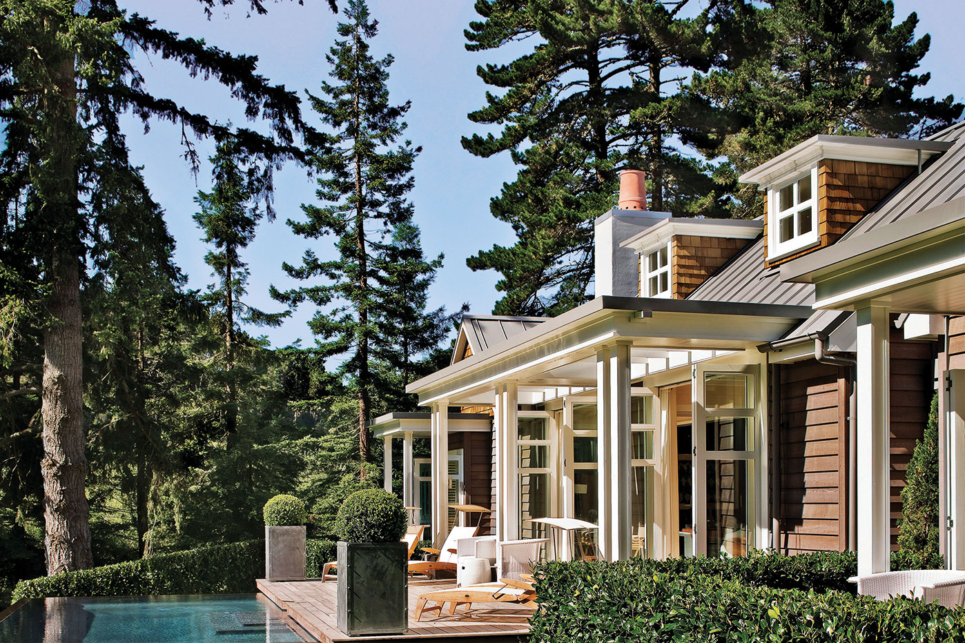 Huka Lodge, Taupo. Landscape design by Suzanne Turley Landscapes