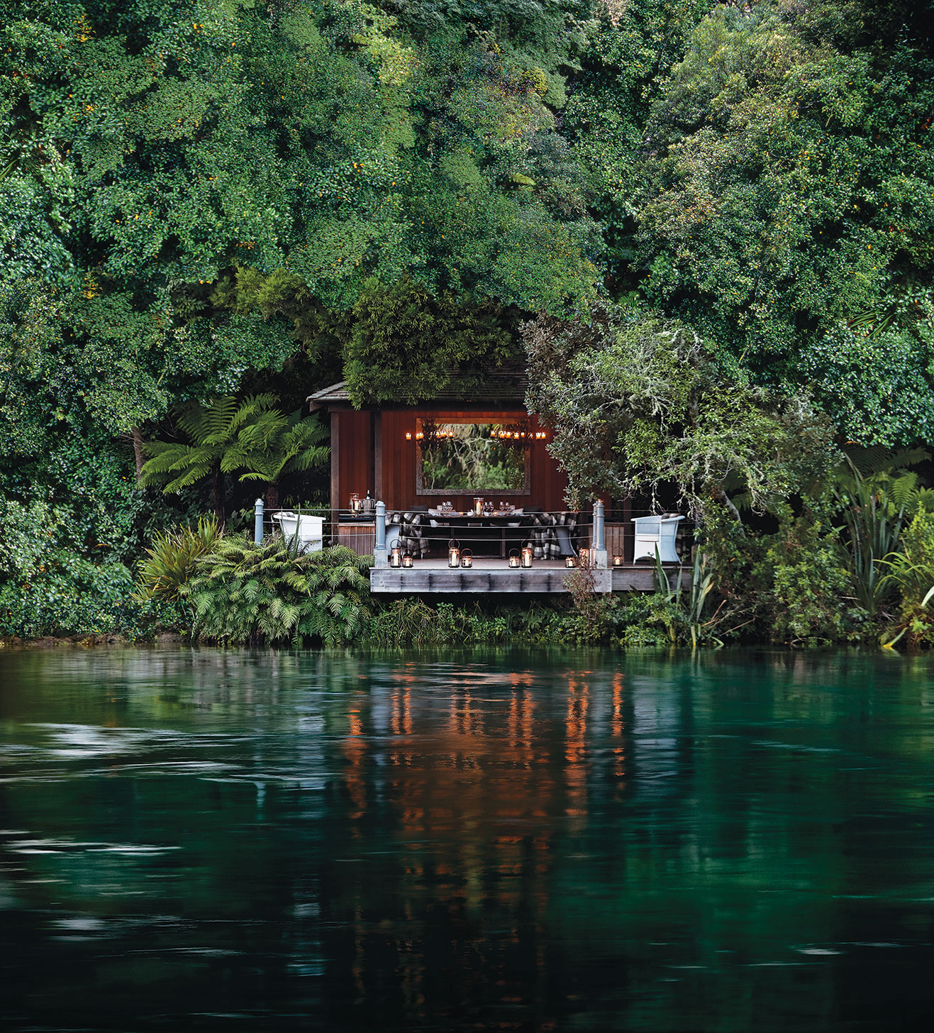 Huka Lodge, Taupo, New Zealand. Landscape design by Suzanne Turley Landscapes