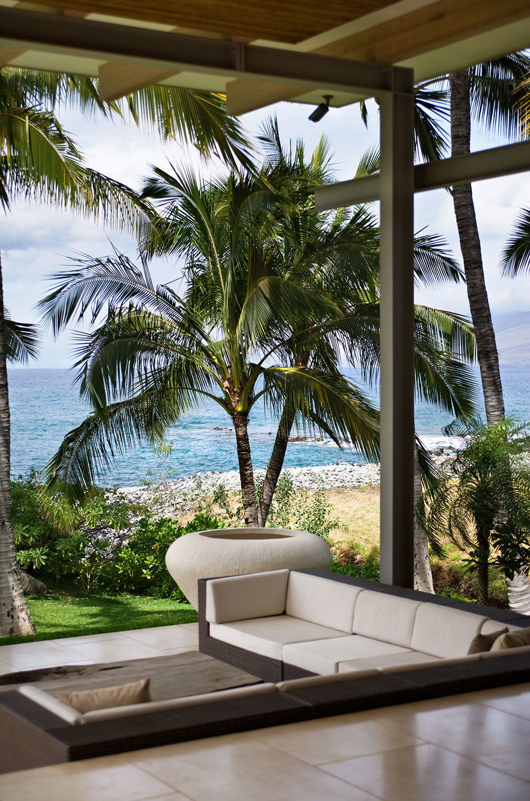 Hawaii Beach House, Maui. Landscape design by Suzanne Turley Landscapes