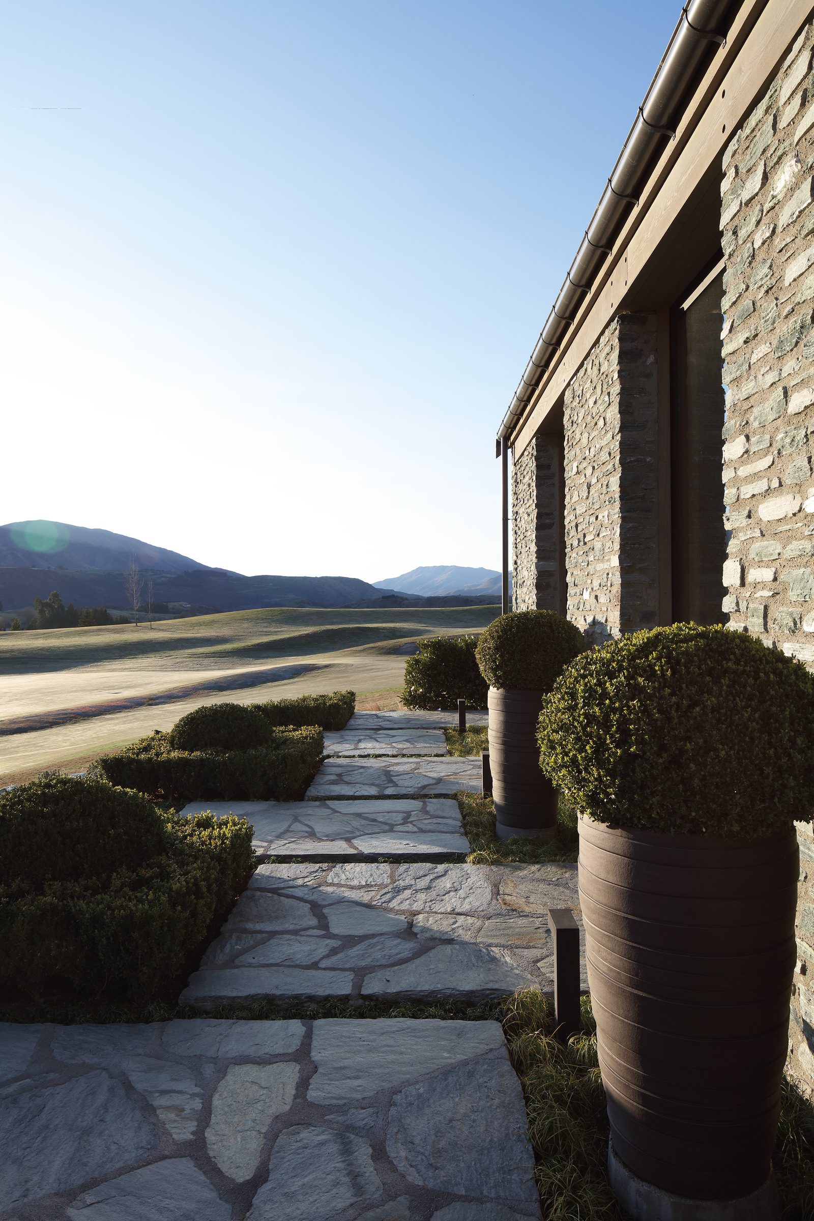 Alpine Lodge, Queenstown. Landscape design by Suzanne Turley Landscapes