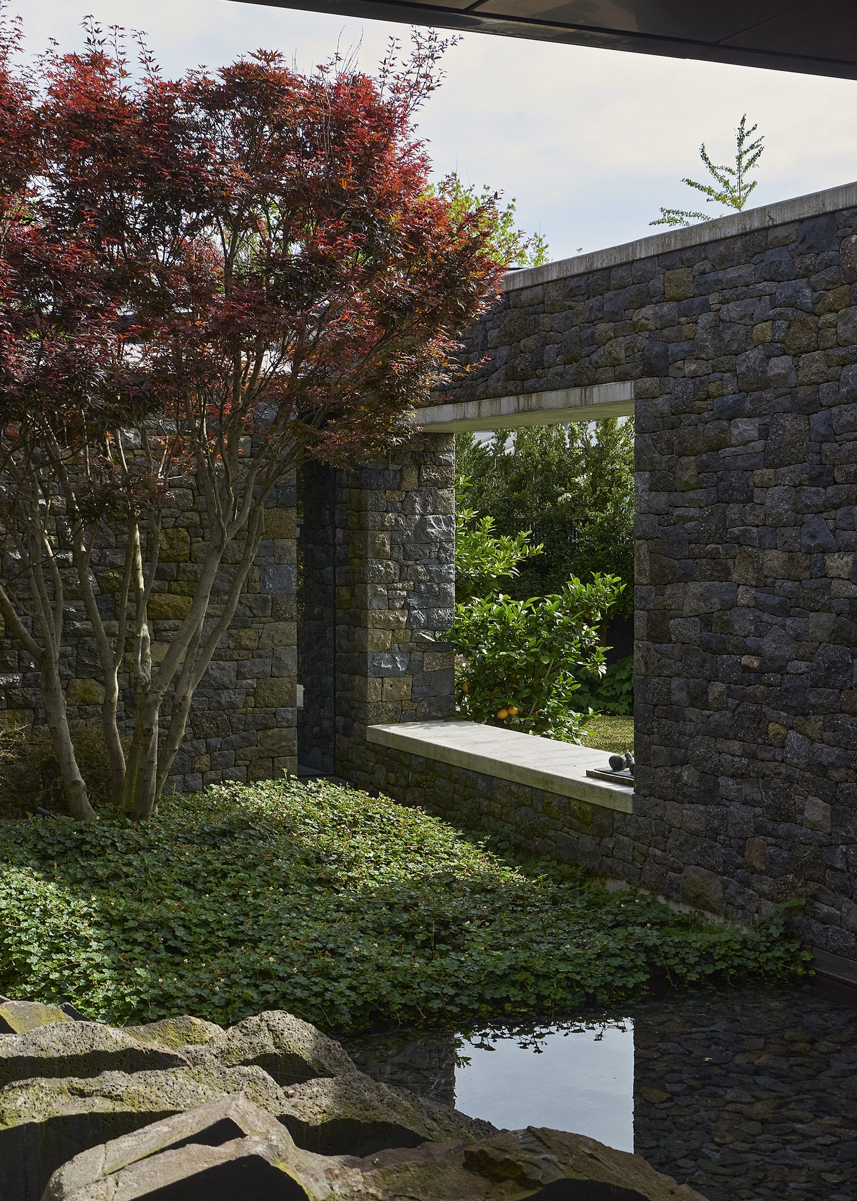 Riverside House, Christchurch. Landscape design by Suzanne Turley Landscapes